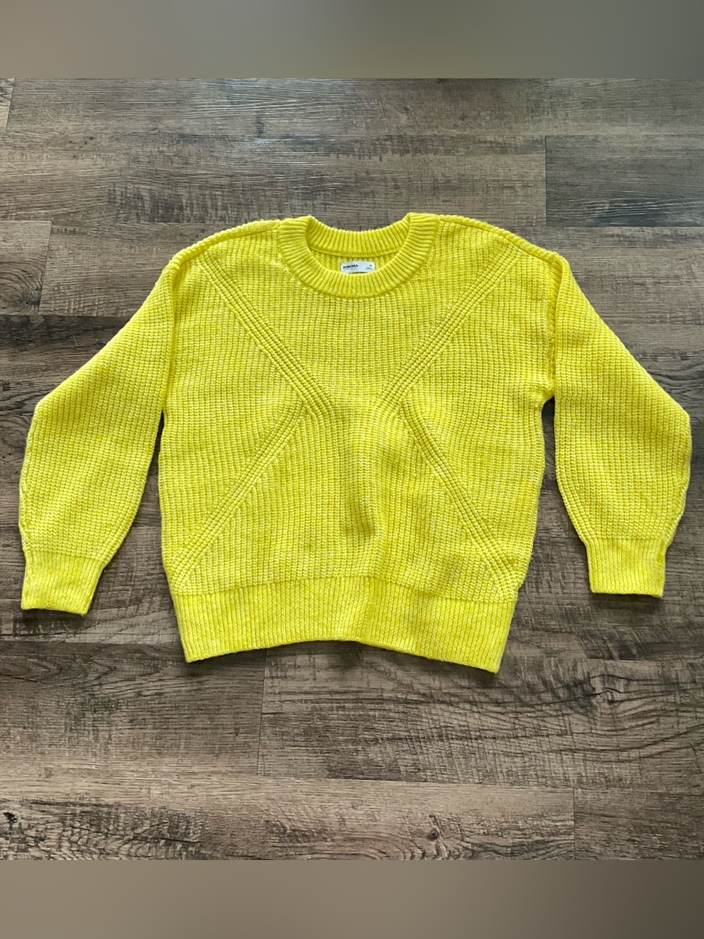 Sonoma Bright Yellow Women's Crewneck Sweater